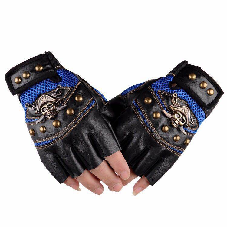 Hip hop Break Dancing Sport Riding Skull Gloves - Mubimart