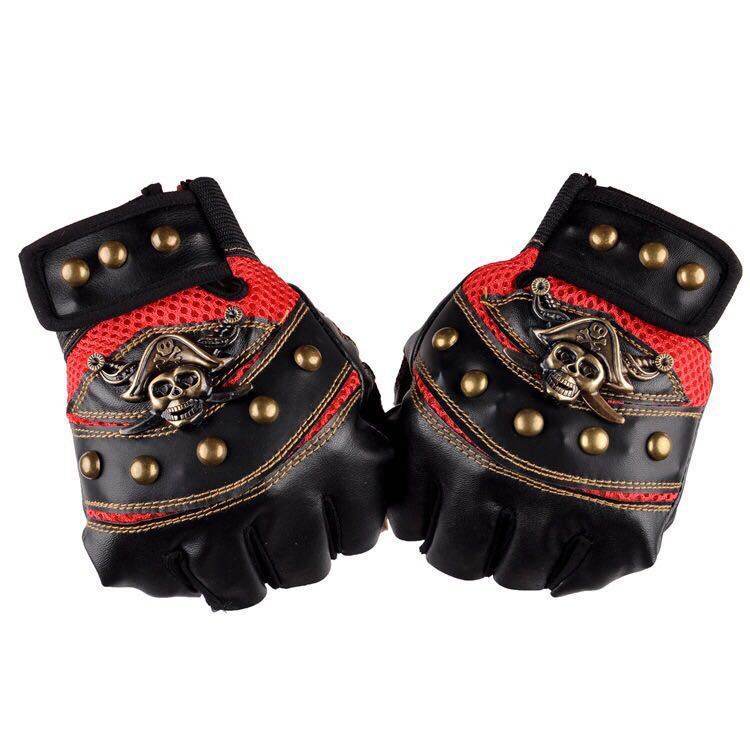 Hip hop Break Dancing Sport Riding Skull Gloves - Mubimart