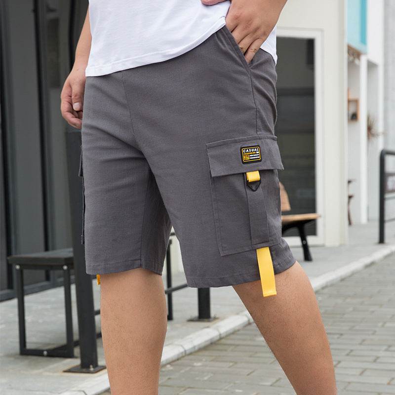 Straight Casual Loose Oversized Cargo Shorts - Mubimart