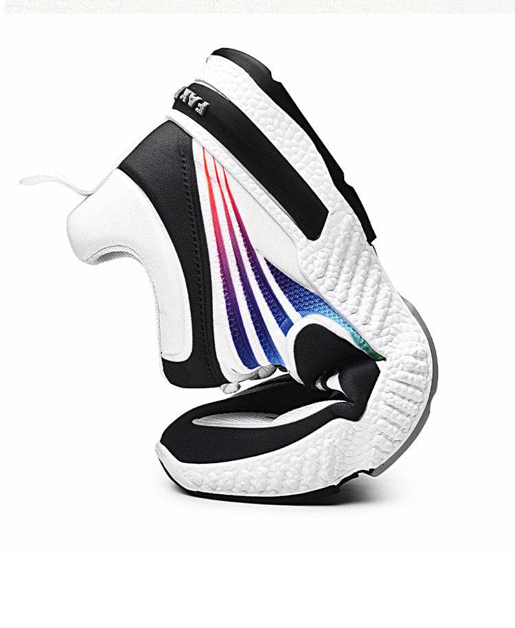 Colorful Casual Shoes Flying Woven Men's Shoes Trend Sports Shoes Men - Mubimart