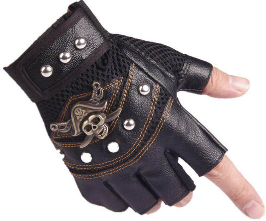 Hip hop Break Dancing Sport Riding Skull Gloves - Mubimart