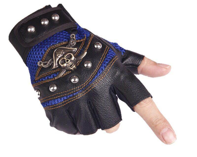 Hip hop Break Dancing Sport Riding Skull Gloves - Mubimart