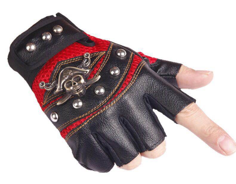 Hip hop Break Dancing Sport Riding Skull Gloves - Mubimart