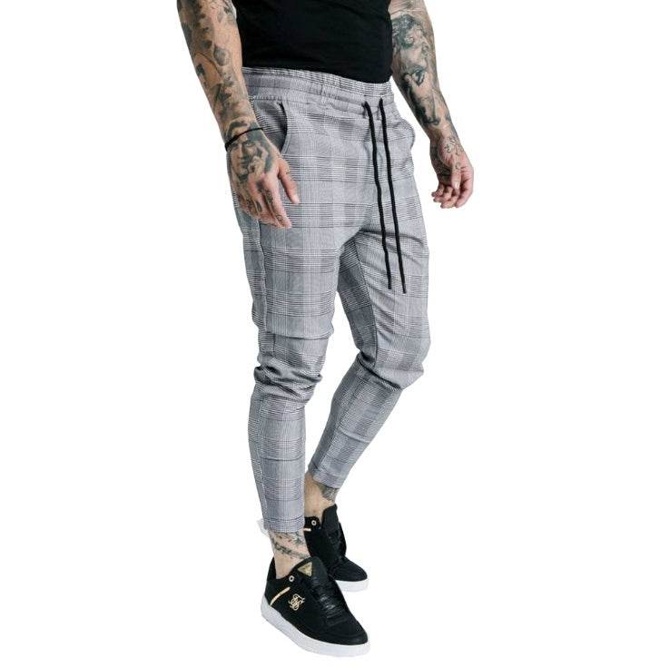 Loose leg stretch sweatpants - Mubimart