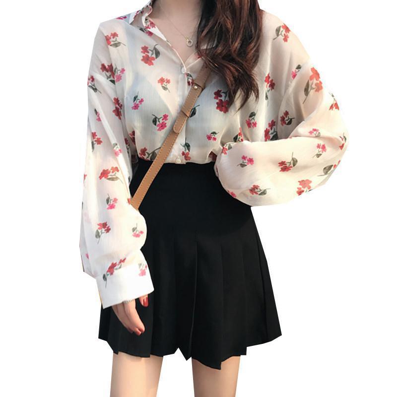 Blouses Women Ulzzang Summer Spring New College Fresh - Mubimart -  