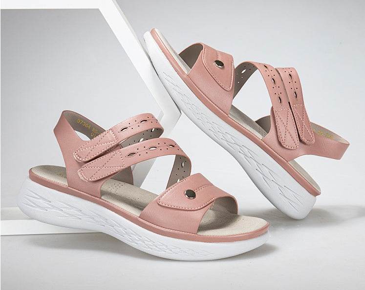 Flip-flops Women's Outer Wear Flat Slope Heel - Mubimart