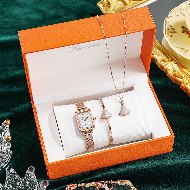 New Small Green Watch Fashion Square Suit Ladies Watch Women - Mubimart