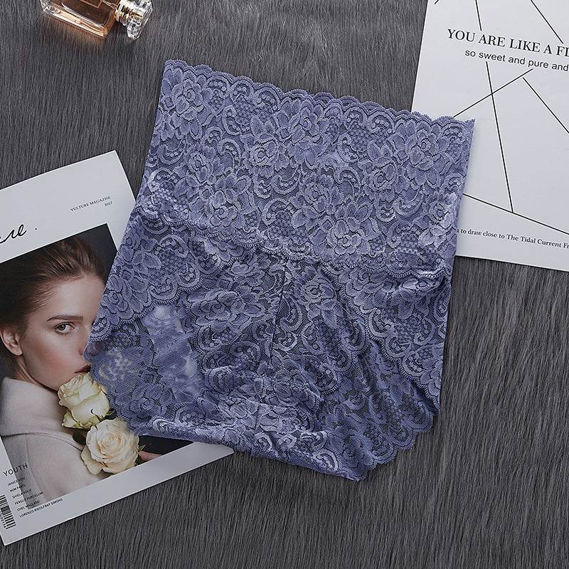 Women's High Waist Sexy Lace Panties - Mubimart