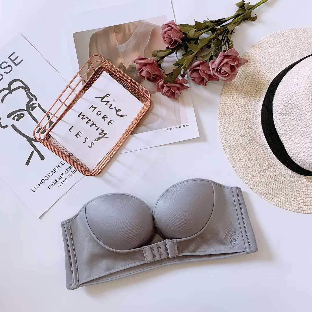 Invisible Bra With Strapless Front Buckle - Mubimart