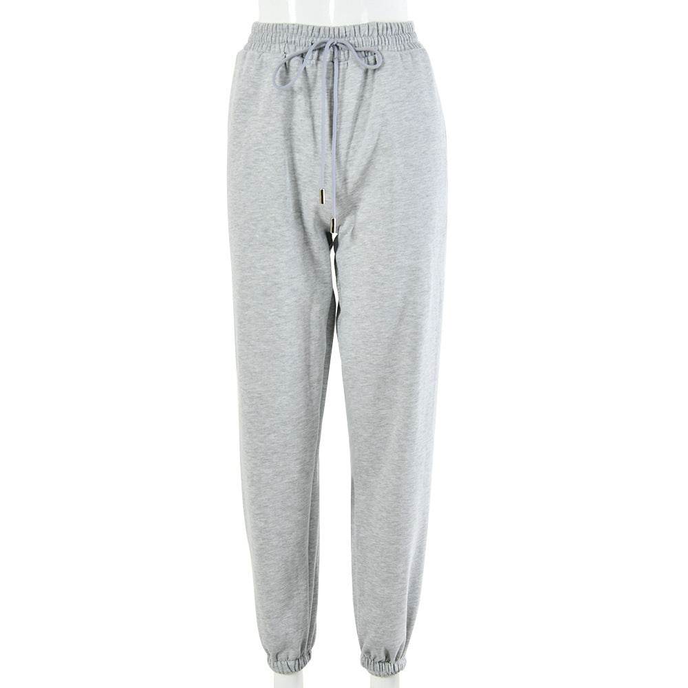 SIBYBO Black Cotton Thicken Cargo Pants Women Autumn High Waist Sweat Pants Streetwear Harajuku Baggy Trousers Pantalones - Mubimart