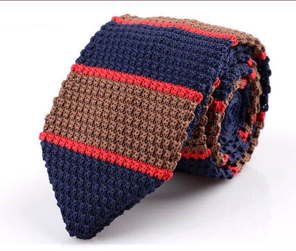 Korean Version Of British Retro Fashion Wool Hand-made Tide Sharp-pointed Necktie - Mubimart