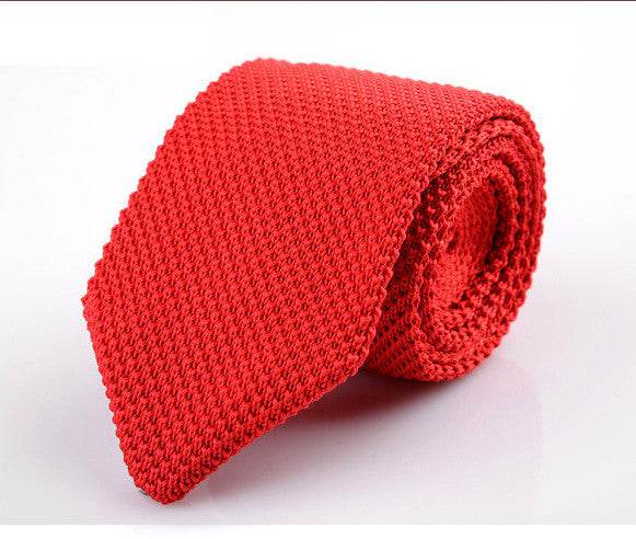 Korean Version Of British Retro Fashion Wool Hand-made Tide Sharp-pointed Necktie - Mubimart