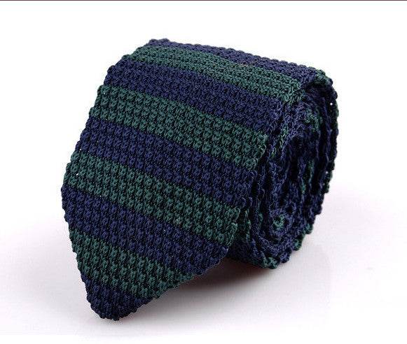 Korean Version Of British Retro Fashion Wool Hand-made Tide Sharp-pointed Necktie - Mubimart