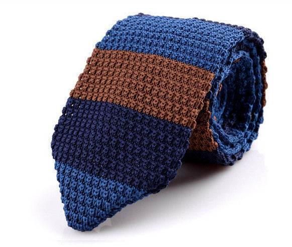 Korean Version Of British Retro Fashion Wool Hand-made Tide Sharp-pointed Necktie - Mubimart