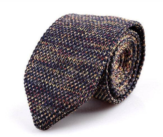 Korean Version Of British Retro Fashion Wool Hand-made Tide Sharp-pointed Necktie - Mubimart