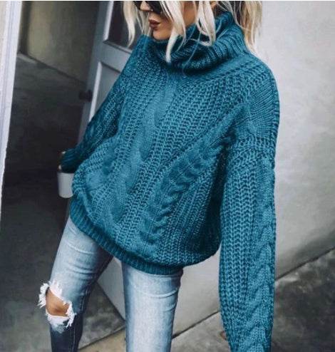 Women's turtleneck sweater - Mubimart