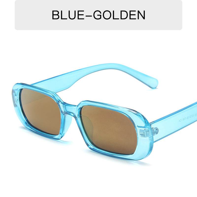 Retro Small Frame Sunglasses Female Candy Color Colorful Fashion Sunglasses - Mubimart