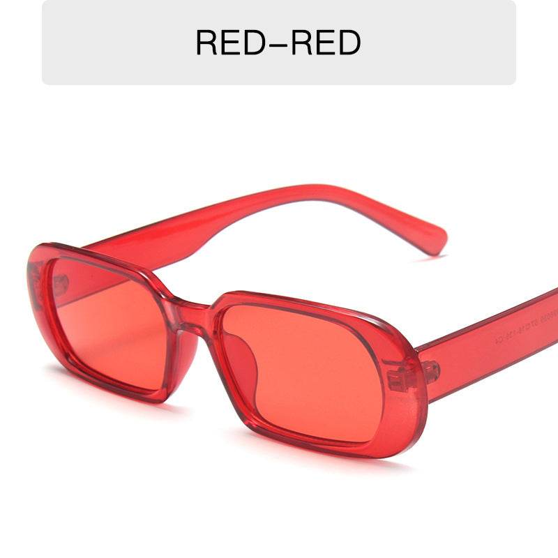 Retro Small Frame Sunglasses Female Candy Color Colorful Fashion Sunglasses - Mubimart