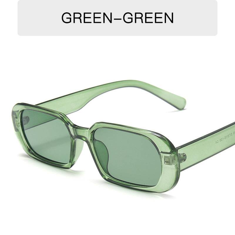Retro Small Frame Sunglasses Female Candy Color Colorful Fashion Sunglasses - Mubimart