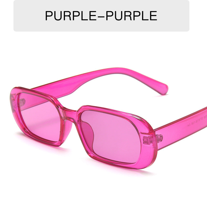 Retro Kleine Rahmen Sonnenbrille Weibliche Candy Farbe Bunte Mode Sonnenbrille