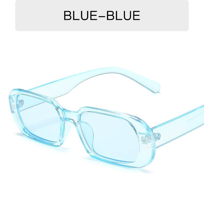 Retro Small Frame Sunglasses Female Candy Color Colorful Fashion Sunglasses - Mubimart