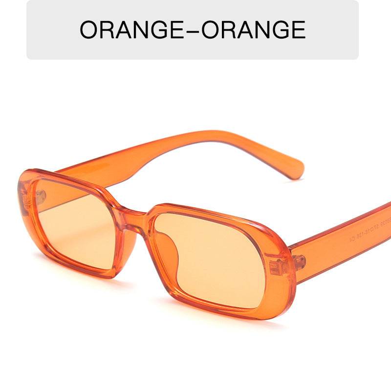 Retro Small Frame Sunglasses Female Candy Color Colorful Fashion Sunglasses - Mubimart