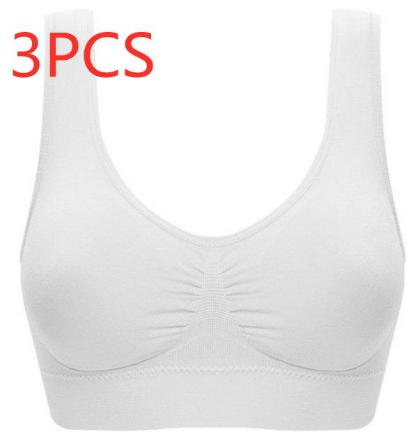 Women Yoga Tank Tops Sports Bra Workout Fitness Running Crop Top - Mubimart