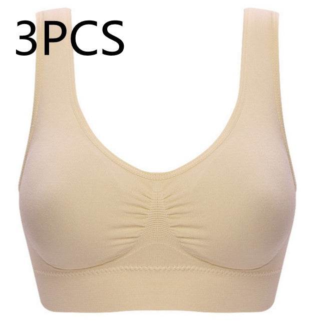 Women Yoga Tank Tops Sports Bra Workout Fitness Running Crop Top - Mubimart