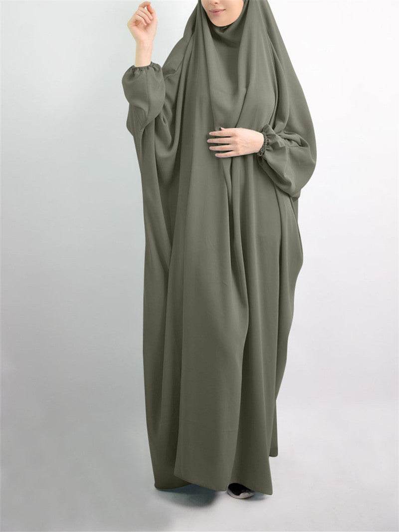 European And American Plus Size Bat Sleeve Lndonesian Robe Malay Dress - Mubimart
