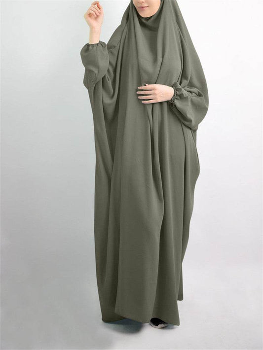 European And American Plus Size Bat Sleeve Lndonesian Robe Malay Dress - Mubimart