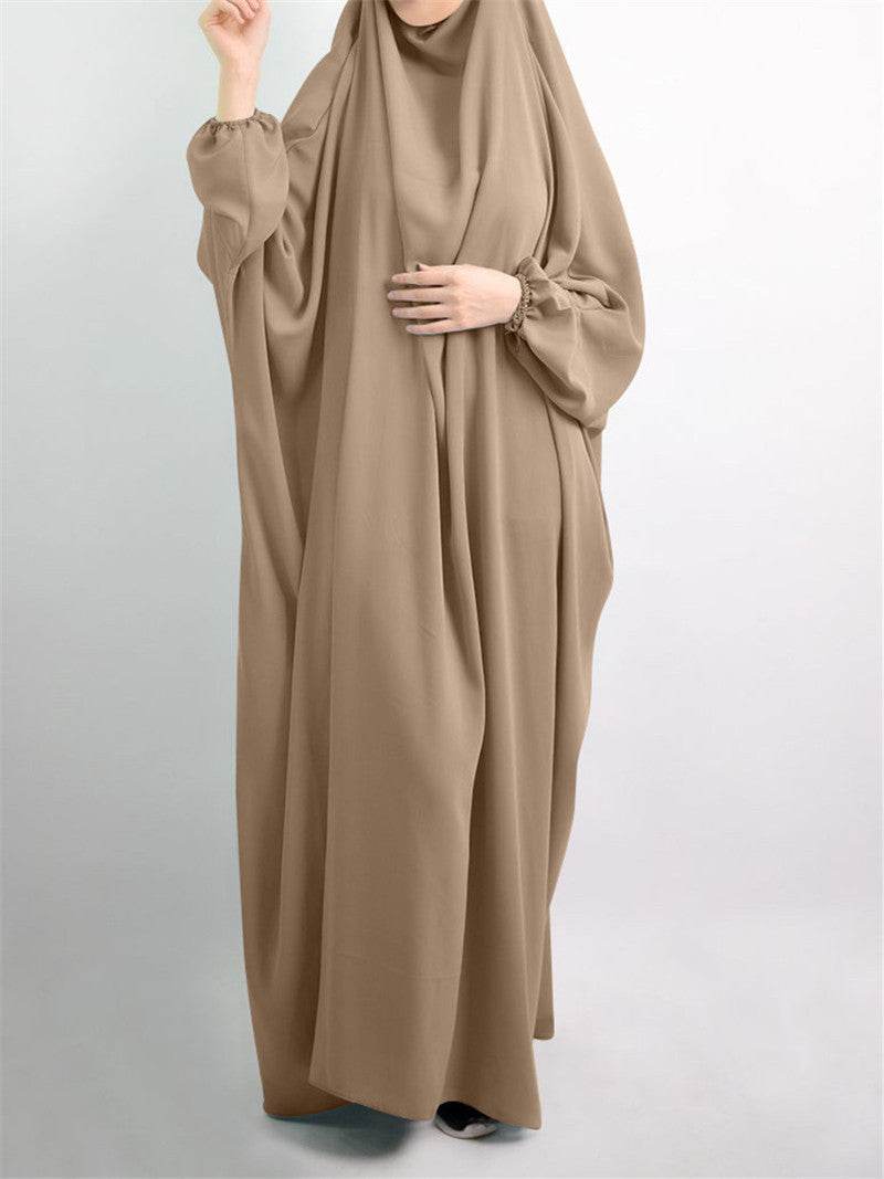 European And American Plus Size Bat Sleeve Lndonesian Robe Malay Dress - Mubimart