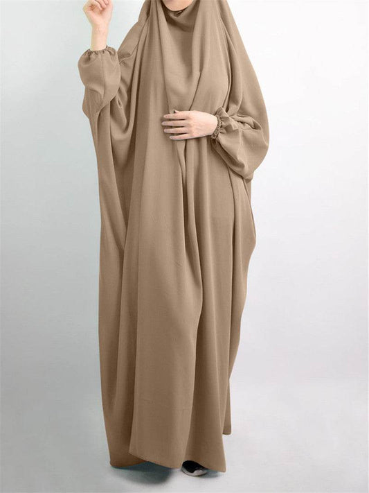European And American Plus Size Bat Sleeve Lndonesian Robe Malay Dress - Mubimart
