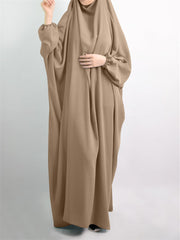 European And American Plus Size Bat Sleeve Lndonesian Robe Malay Dress - Mubimart - Plus Size Robe 