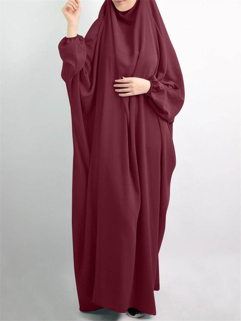 European And American Plus Size Bat Sleeve Lndonesian Robe Malay Dress - Mubimart