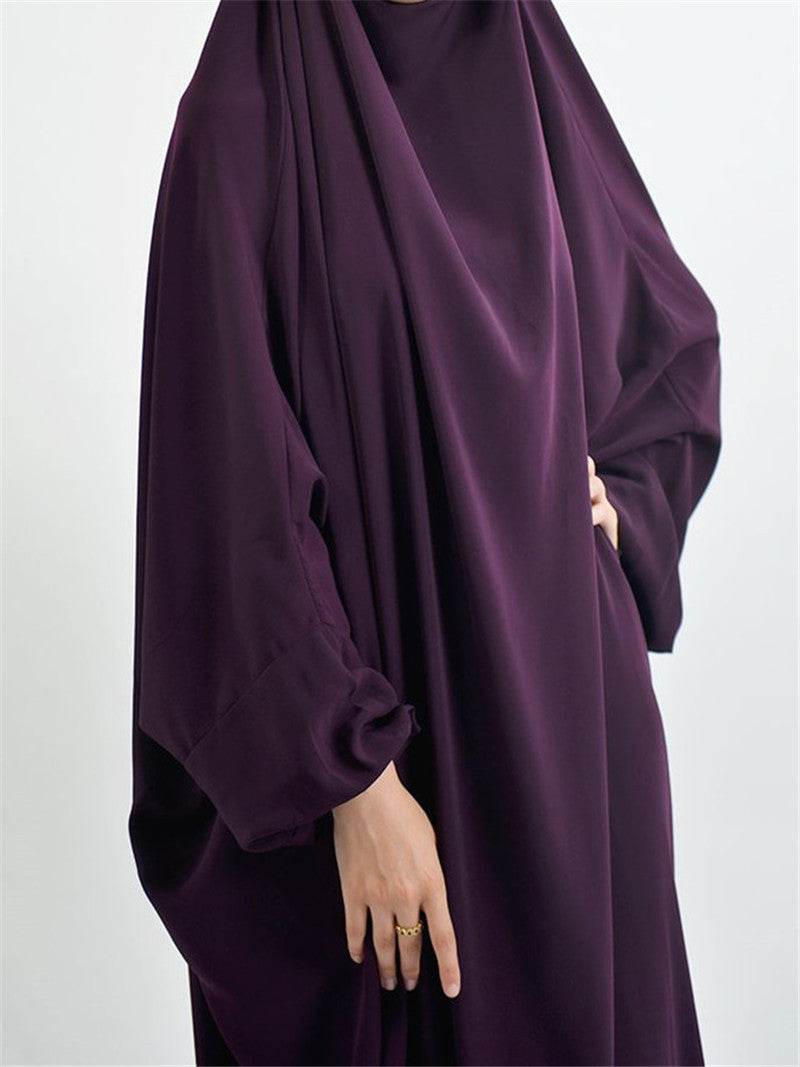 European And American Plus Size Bat Sleeve Lndonesian Robe Malay Dress - Mubimart