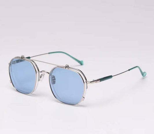 Retro Polarized Flip Sunglasses - Mubimart