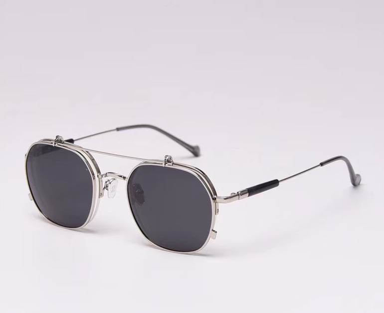 Retro Polarized Flip Sunglasses - Mubimart