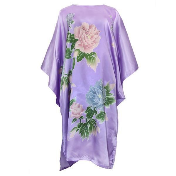 Sexy Female Silk Rayon Robe Bath Gown Nightgown Summer women - Mubimart -  