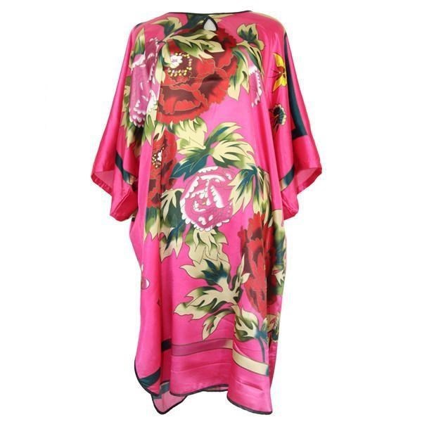 Sexy Female Silk Rayon Robe Bath Gown Nightgown Summer women - Mubimart -  