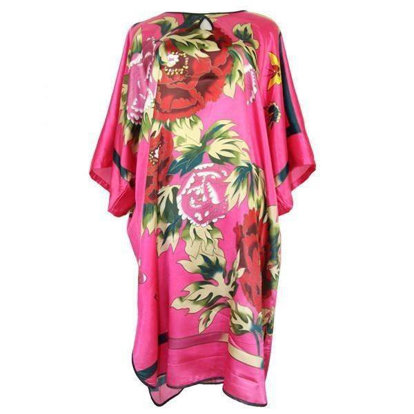 Sexy Female Silk Rayon Robe Bath Gown Nightgown Summer women - Mubimart