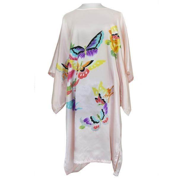 Sexy Female Silk Rayon Robe Bath Gown Nightgown Summer women - Mubimart