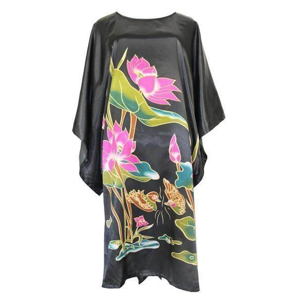 Sexy Female Silk Rayon Robe Bath Gown Nightgown Summer women - Mubimart