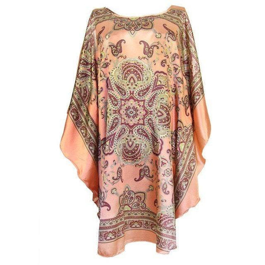 Sexy Female Silk Rayon Robe Bath Gown Nightgown Summer women - Mubimart