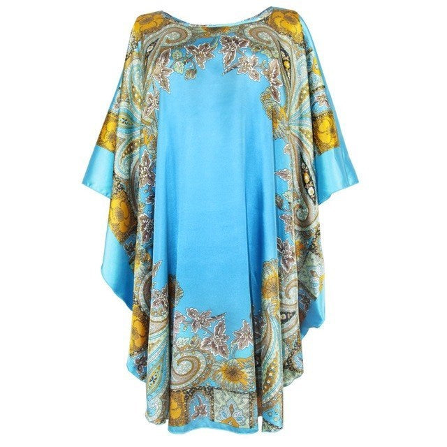 Sexy Female Silk Rayon Robe Bath Gown Nightgown Summer women - Mubimart -  