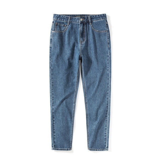 Denim Jeans Men New Loose Cotton Jeans Man Autumn Tap