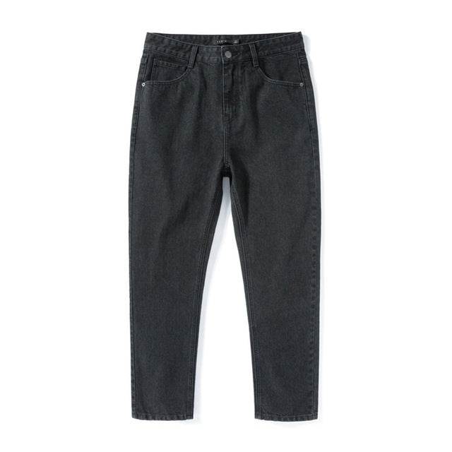 Denim Jeans Men New Loose Cotton Jeans Man Autumn Tap - Mubimart