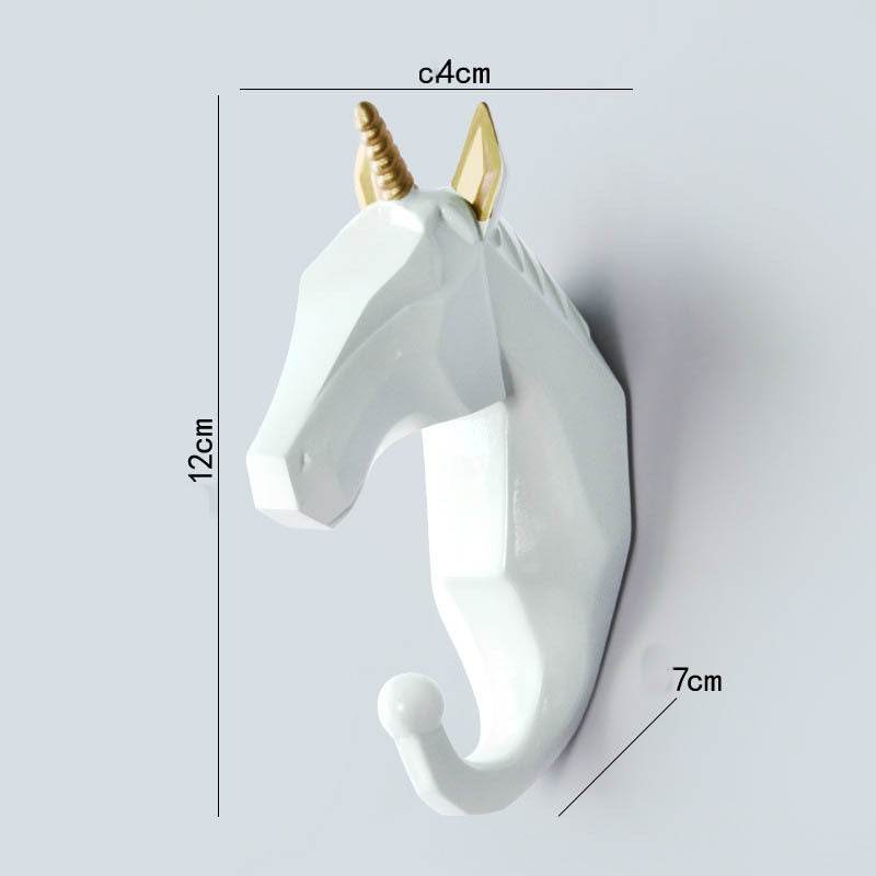 Creative Decoration Wall Hanging Door Back Hook Wall Animal Headdress Hanger Hook Key Hook - Mubimart