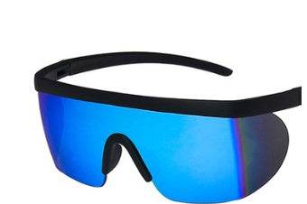 Real Film One Piece Sunglasses Oversized Frame Sunglasses Outdoor Prescription Glasses - Mubimart