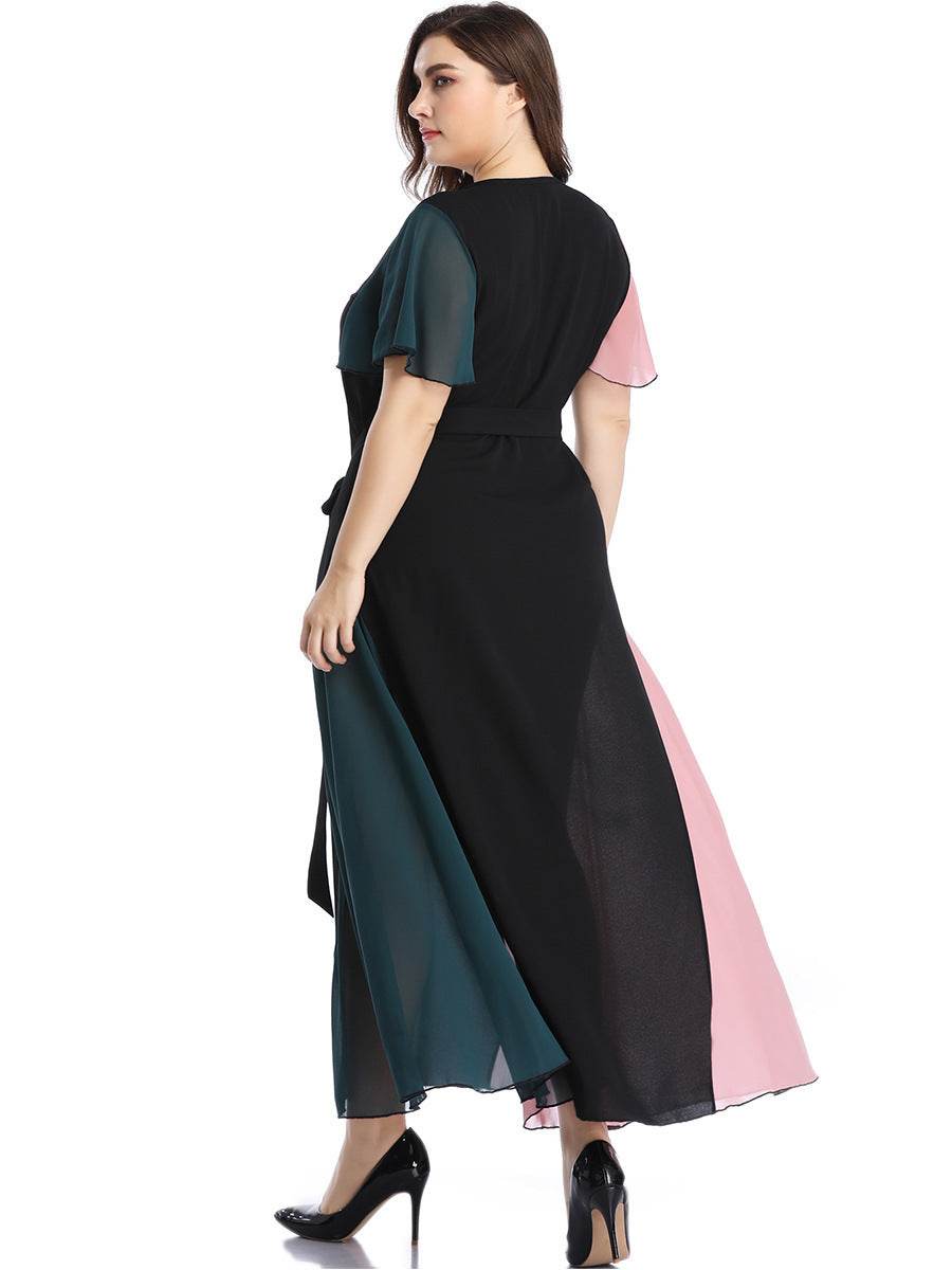 Plus Size Long Dress Women Maxi Gown Summer - Mubimart