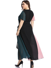 Plus Size Long Dress Women Maxi Gown Summer - Mubimart -  